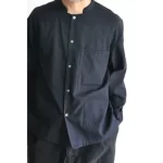 Casual Shirt, Band Collar, Full Sleeves