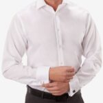 White Formal Shirt, Cutaway Collar Full Sleeves with French cuff