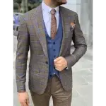 Blazer, Checks, Single Breasted