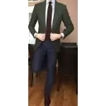Blazer, Solids, Single Breasted.