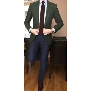 Blazer, Solids, Single Breasted.