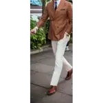 Blazer,Solids, peak lapel, Double breasted