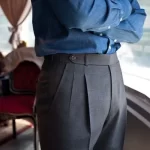 Formal Trouser, Extended waistband, Double Pleat