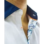 Party Shirt, Contrast Collar, Contrast Inside Placket