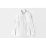 Pleated-Tuxedo Shirt