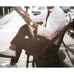 Premium Cotton White Shirt, Classic Collar, Full Sleeves