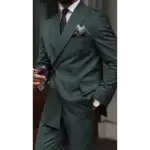 Striped Suit, Double Breasted, Peak Lapel